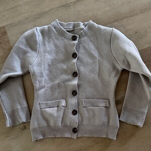 Gray Button-Up Cardigan